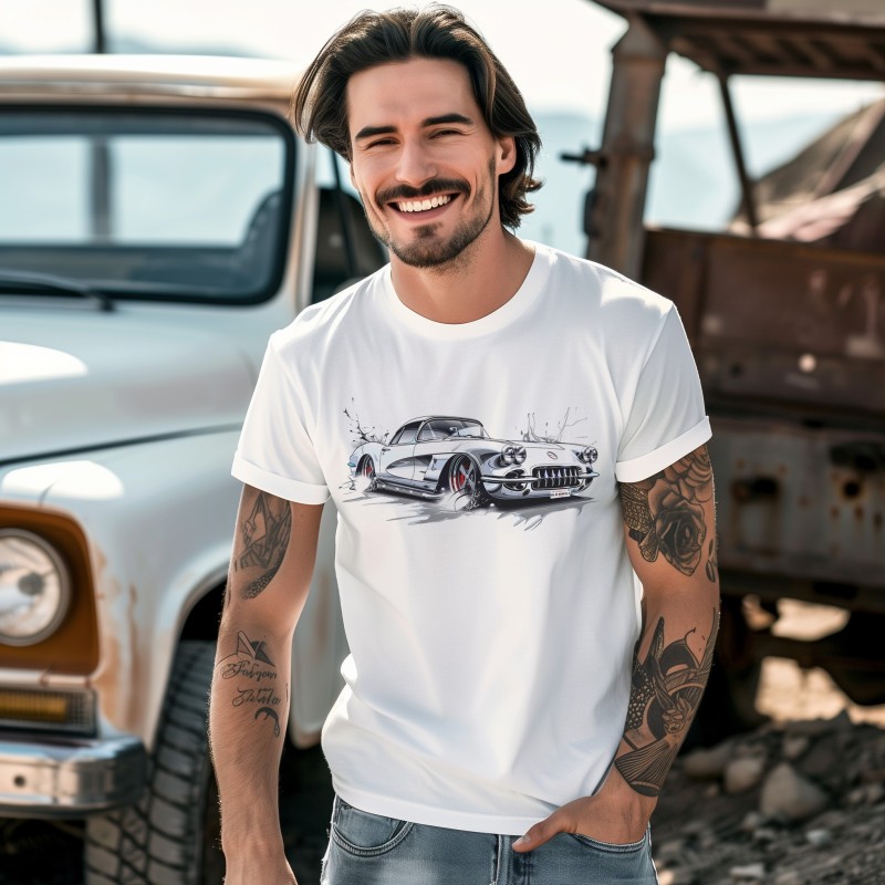 Koszulka Chvrolet Corvette C1 '53 | Old Wheels Customz